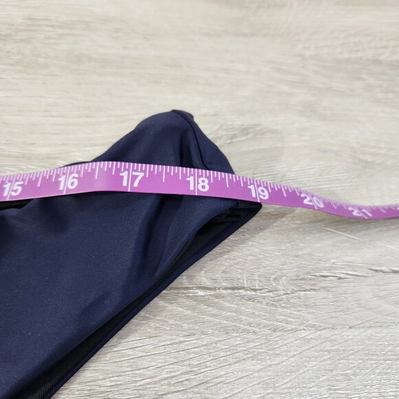 J. Crew Blue Ribbed High Rise Swim Bottom Style BE808 New With Tags Womens XXL - Picture 4 of 16